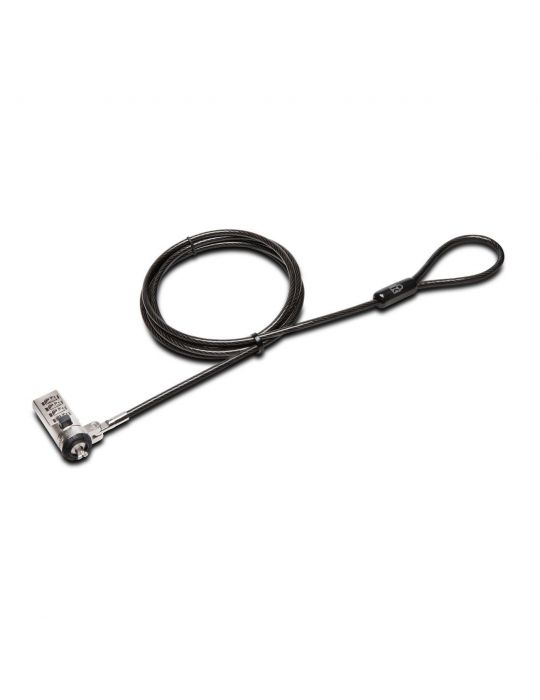 Kensington K64442WW cabluri cu sistem de blocare Negru, Din oţel inoxidabil