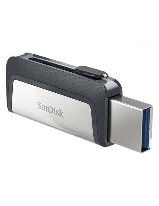Stick Memorie Sandisk Ultra Dual Drive, USB 3.0 + USB-C, 256GB, Black/Silver Sandisk - 1