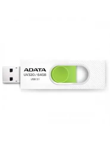 Stick Memorie AData UV320 64GB, USB 3.1, White-Green A-data - 1 - Tik.ro