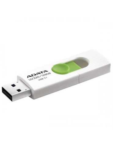 Stick Memorie AData UV320 128GB, USB 3.1, White-Green A-data - 1 - Tik.ro