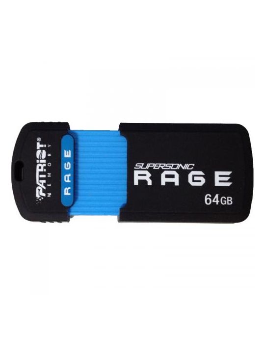 Stick Memorie Patriot Supersonic Rage XT 64GB, USB 3.0, Black-Blue Patriot memory - 1