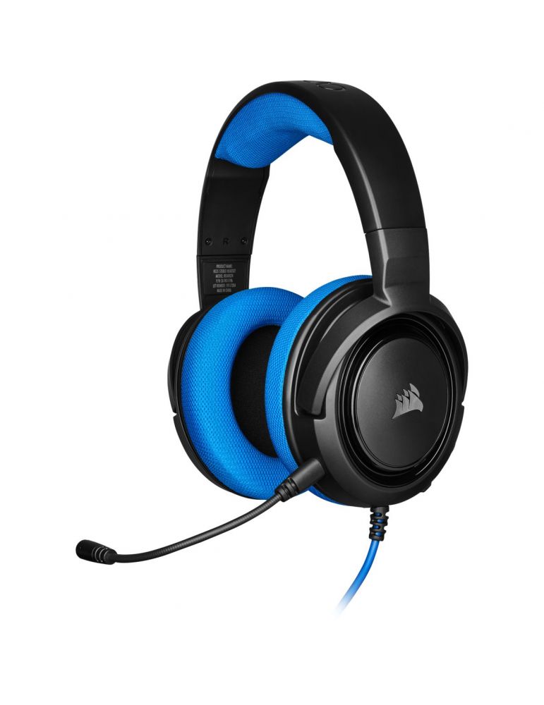 Casti cu microfon Corsair HS35, 3.5mm jack, Blue