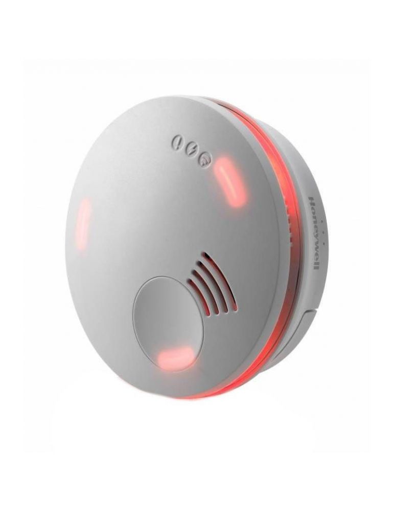 Detector optic de fum cu sirena Honeywell X-Series XS100-RO, 85 dB, LED, autonomie 10 ani