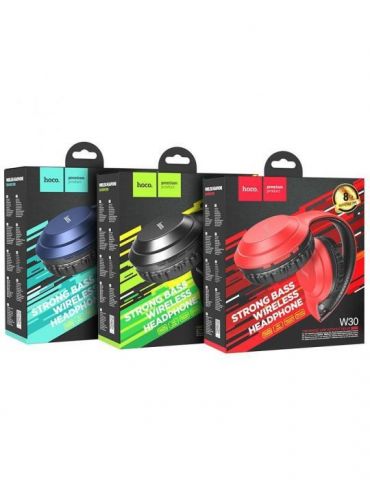 Handsfree casti bluetooth hoco w30 fun singlepoint on-ear rosu Phone accessories - 1