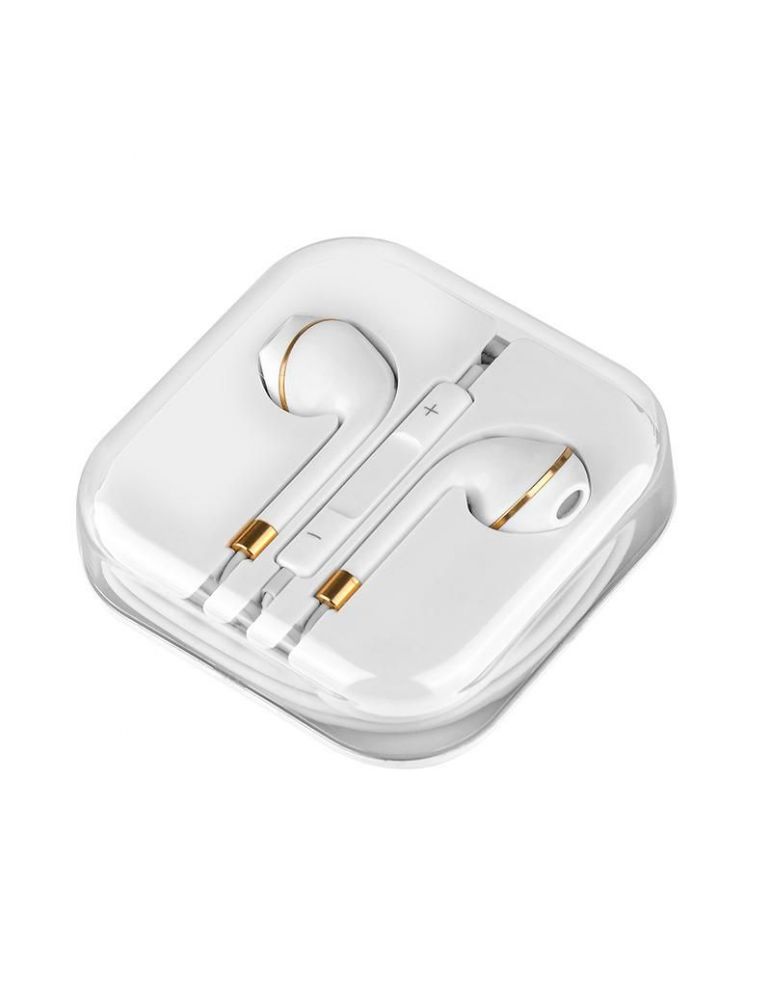 Handsfree casti in-ear hoco m1 cu microfon 3.5 mm alb
