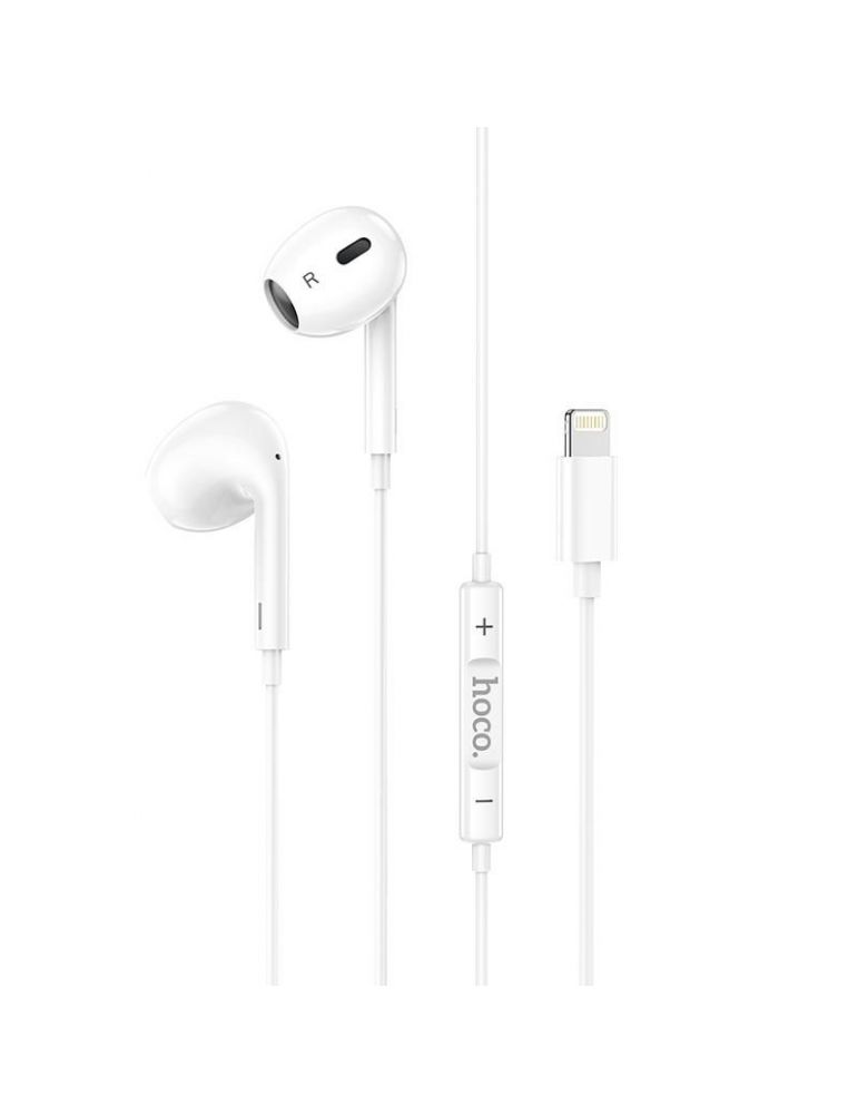 Handsfree casti in-ear hoco m1 cu microfon usb type-c alb