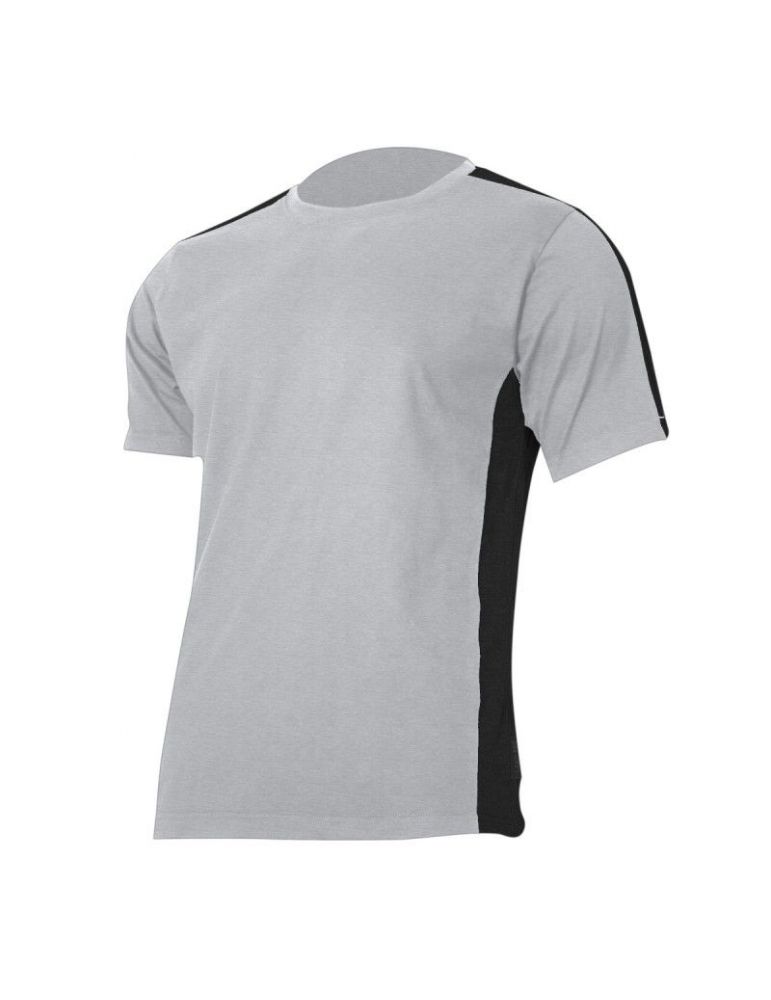 Tricou bumbac multicolor / gri-negru - l