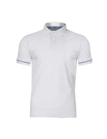 Tricou bumbac polo / alb - l - Tik.ro