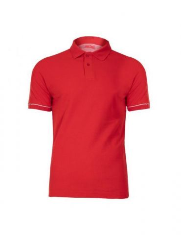 Tricou bumbac polo / rosu - m - Tik.ro