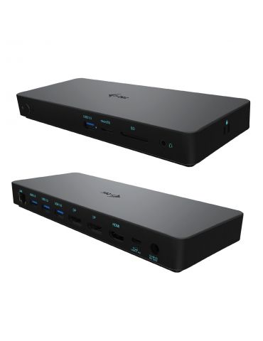 i-tec C31TRIPLEDOCKPDPRO stații de andocare și replicatoare de porturi pentru calculatoare portabile Prin cablu USB 3.2 Gen 1 - Tik.ro