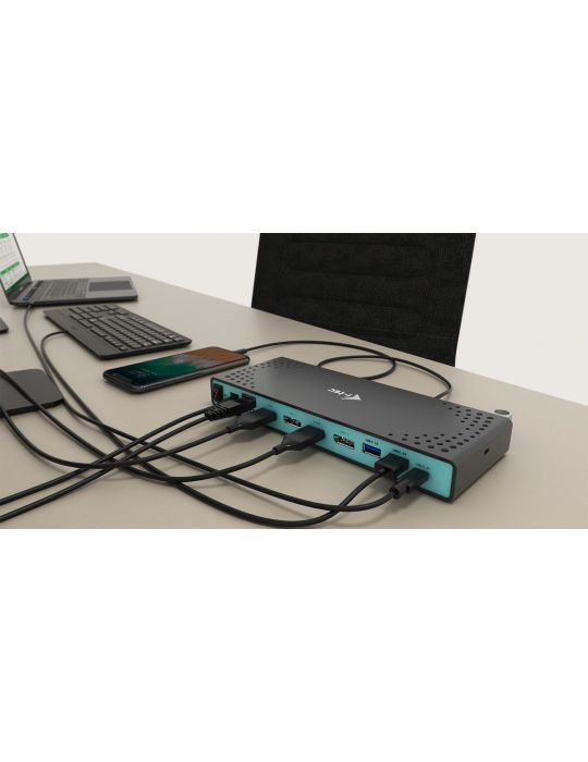 i-tec CADUA4KDOCKPDL stații de andocare și replicatoare de porturi pentru calculatoare portabile Prin cablu USB 3.2 Gen 1 (3.1