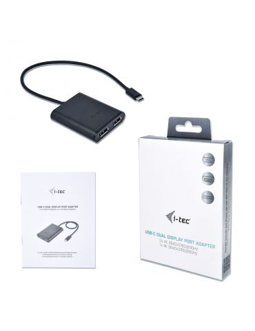 i-tec C31DUAL4KDP adaptor grafic USB 3840 x 2160 Pixel Negru