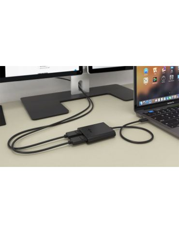 i-tec C31DUAL4KDP adaptor grafic USB 3840 x 2160 Pixel Negru