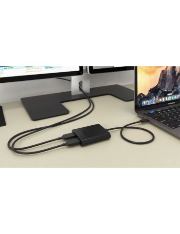 i-tec C31DUAL4KHDMI adaptor grafic USB 3840 x 2160 Pixel Negru