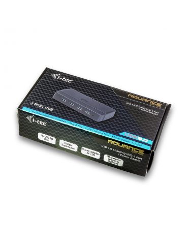 i-tec U3HUB445 hub-uri de interfață USB 3.2 Gen 1 (3.1 Gen 1) Type-B 5000 Mbit s Negru