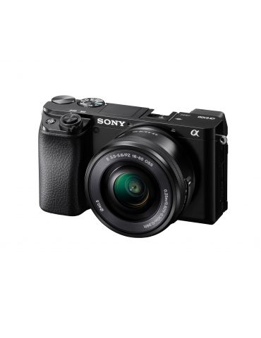 Sony α 6100 + 16-50mm MILC 24,2 MP CMOS 6000 x 40000 Pixel Negru