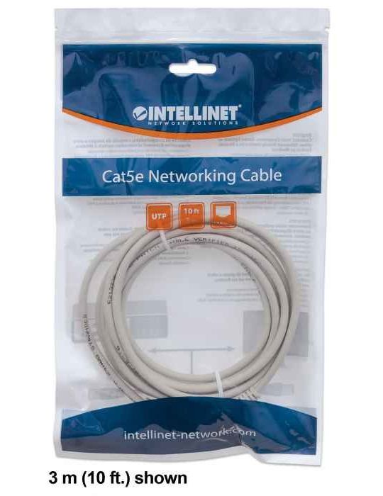 Intellinet 336765 cabluri de rețea Gri 5 m Cat6 U UTP (UTP)