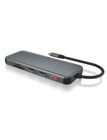 ICY BOX IB-DK4060-CPD stații de andocare și replicatoare de porturi pentru calculatoare portabile Prin cablu USB 3.2 Gen 1 (3.1 - Tik.ro