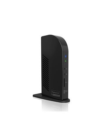 ICY BOX DisplayLink Hybrid DockingStation 12 in 1 Prin cablu USB 3.2 Gen 1 (3.1 Gen 1) Type-C Negru - Tik.ro