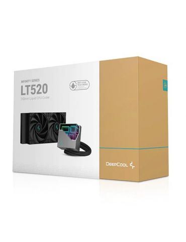 DeepCool LT520 Procesor Răcire lichidă all-in-one 12 cm Negru 1 buc.