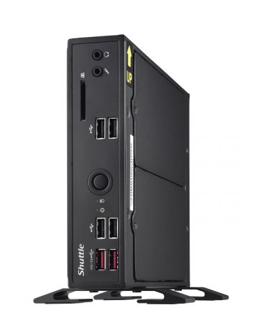 Shuttle DS20U3V2 sistem barebone Dimensiune carcasă PC 1.3L Negru Intel SoC i3-10110U 2,1 GHz