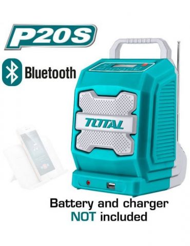 Total - radio - li-ion - 20v - Tik.ro