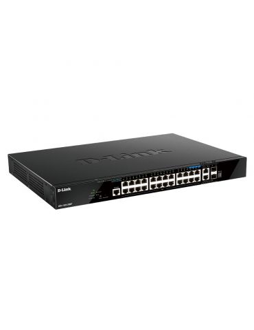 D-Link DGS-1520-28MP switch-uri Gestionate L3 Gigabit Ethernet (10 100 1000) Power over Ethernet (PoE) Suport 1U Negru - Tik.ro