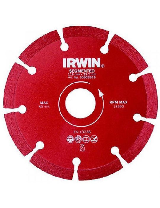 Irwin Disc diamantat laser segmentat beton 125mm/22.2mm Irwin - 1