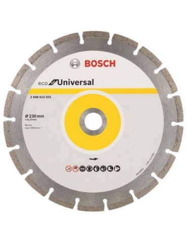 Disc diamantat ECO Universal 230x22.23x2.6mm Bosch - 1 - Tik.ro