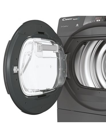 Candy RapidÓ ROE H9A2TCERX-S uscătoare De sine stătător Încărcare frontală 9 kilograme A++ Antracit