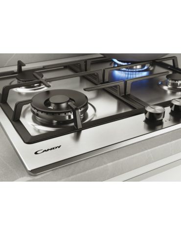 Candy CHG6BF4WEX Din oţel inoxidabil Încorporat 59 cm Gaz 4 zonă(e)