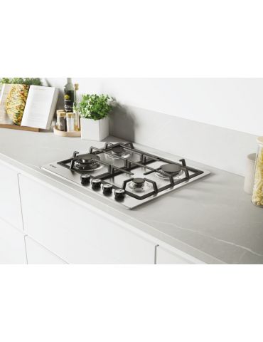 Candy CHG6BF4WEX Din oţel inoxidabil Încorporat 59 cm Gaz 4 zonă(e)