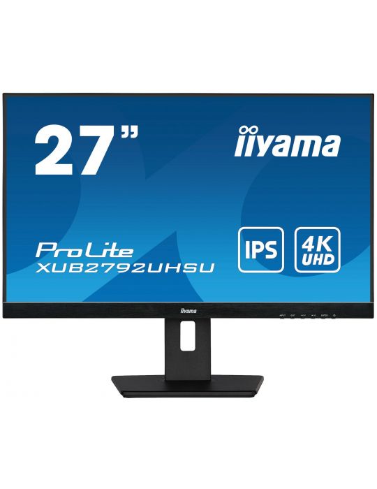 iiyama ProLite XUB2792UHSU-B5 monitoare LCD 68,6 cm (27") 3840 x 2160 Pixel 4K Ultra HD LED Negru