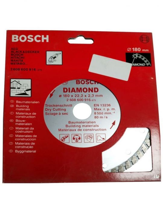 Disc diamantat TURBO 180mm (inlocuit de 2607019482) Bosch - 1