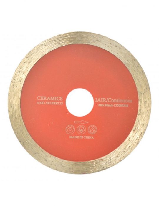 Disc diamantat ceramica segment continuu 115x22.23x10mm Altii - 1