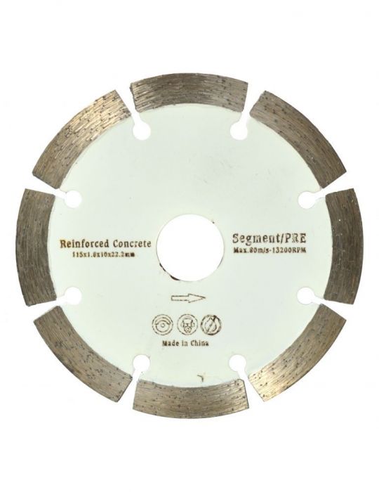 Disc diamantat beton armat 115x22.23x10mm Altii - 1