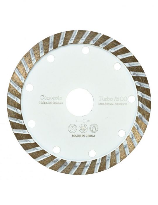 Disc diamantat Turbo beton 115x22.23x10mm Altii - 1