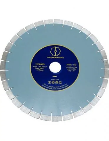Tudee 400x50x12mm Disc diamantat debitare granit Dialix standard Tu-dee diamond - 1 - Tik.ro