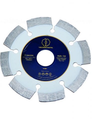 Tudee 125x22.2mm Disc diamantat debitare beton dur armat Tu-dee diamond - 1 - Tik.ro