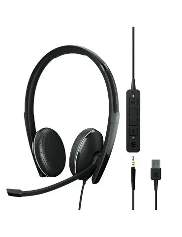 EPOS | SENNHEISER ADAPT 165T USB II Căști Prin cablu Bandă de fixare pe cap Birou Call center USB Tip-A Negru