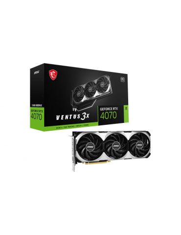 MSI GEFORCE RTX 4070 VENTUS 3X 12G OC plăci video NVIDIA 12 Giga Bites GDDR6X