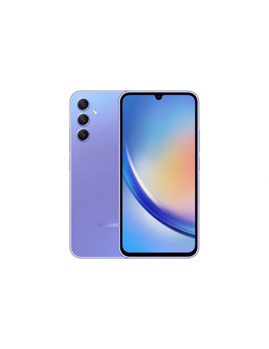 Samsung Galaxy A34 5G SM-A346B DSN 16,8 cm (6.6") Dual SIM hibrid Android 13 USB tip-C 6 Giga Bites 128 Giga Bites 5000 mAh