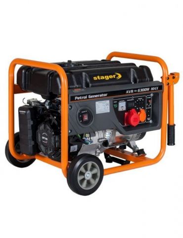 Stager GG 7300-3W generator open-frame 5.8kW trifazat benzina pornire la sfoara Stager - 1 - Tik.ro