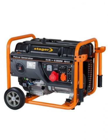 Stager GG 7300-3W generator open-frame 5.8kW trifazat benzina pornire la sfoara Stager - 1