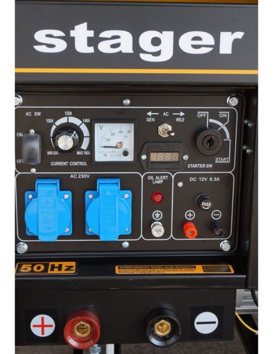 Stager YDE8500EW Generator sudare diesel monofazat 3kVA curent sudare 200A pornire la cheie Stager - 1