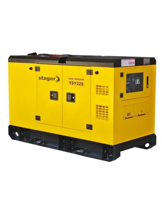 Stager YDY22S Generator insonorizat diesel monofazat 20kVA 87A 1500rpm Stager - 1