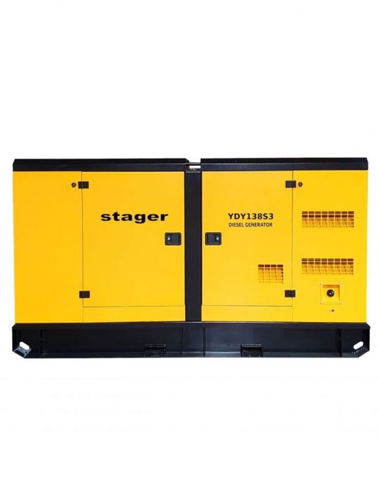 Stager YDY138S3 Generator insonorizat diesel trifazat 125kVA 180A 1500rpm Stager - 1
