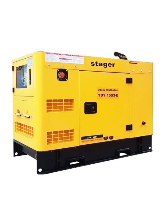 Stager YDY15S3-E Generator insonorizat diesel trifazat 12kW 19A 1500rpm Stager - 1