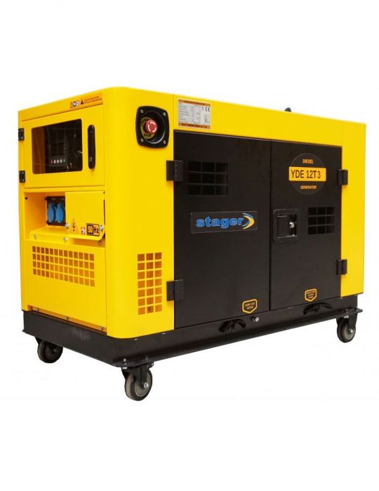 Stager YDE12T3 Generator insonorizat diesel trifazat 9.6kW 14A 3000rpm Stager - 1