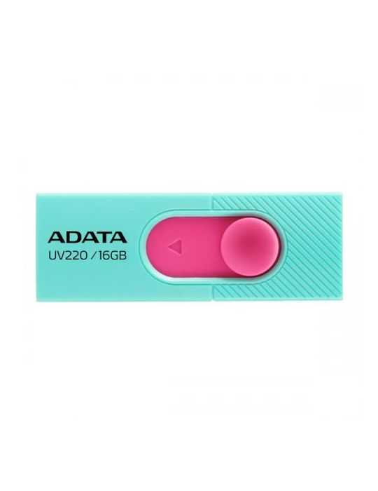 Stick Memorie AData UV220 16GB, USB 2.0, Pink-Turquoise blue A-data - 1